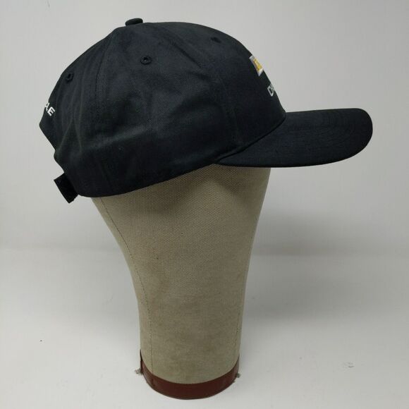 Chevrolet Strapback Hat Black Adjustable Winner's Circle Chevy Embroidered Logo - Picture 6 of 12